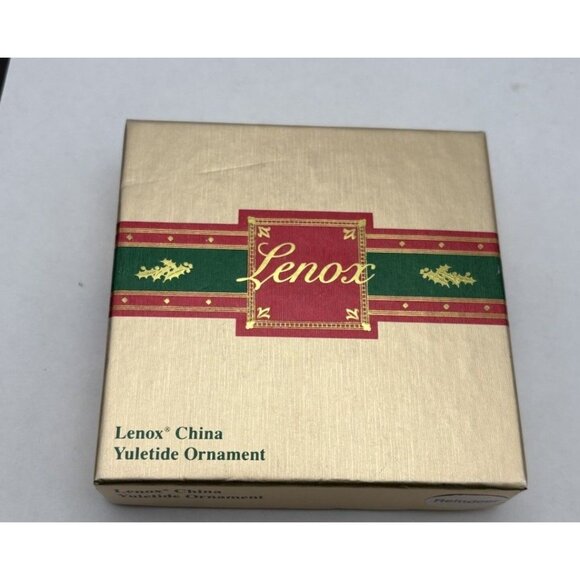 LENOX Reindeer Yuletide Christmas Ornament 1987 Rare Collector Piece - Picture 4 of 4